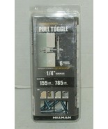 PACKS OF 6 HILLMAN CONTRACTOR STRENGTH PULL TOGGLE BOLT (1/4&quot;) (12 TOGGL... - $17.44 CAD