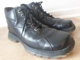 BED STU Ankle Boots Men&#39;s Size US 10 EU 43 Black Leather - £59.26 GBP