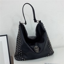 Fashion Women Handbags Punk Style Shoulder Bag Large Capacity Crossbody Bag Rive - £48.60 GBP
