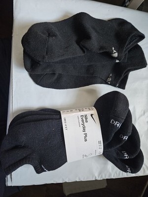 Nike &amp; Adidas Unisex Everyday Plus Cushioned Training No-Show Socks 4 pa... - $13.81