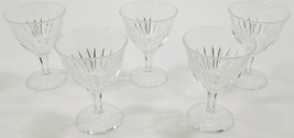 VC) Vintage Set of 5 Stem Wine Champagne Glasses Made in Italy Barware 4... - $27.71