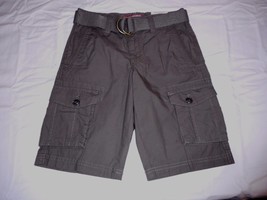 Boy&#39;s Arizona Cargo Shorts With Belt Size 10 Regular Green Seaweed   NEW - £13.89 GBP