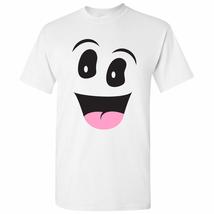 Ghost Face - Funny Spooky Halloween Costume Holiday Ghost T Shirt - Small - Whit - £18.84 GBP