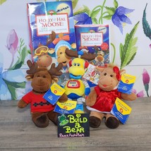 Build a Bear Christmas Holly &amp; Hal Robot Buddies Mini Plush Moose DVD &amp; Book Lot - £44.32 GBP