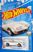Hot Wheels 2024 HW Factory Fresh Series #47 &#39;72 Corvette Stingray White w/ RSWs - £2.24 GBP