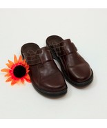 Clarks Womens Brown Leather Mules See Pictures for Size - $15.83