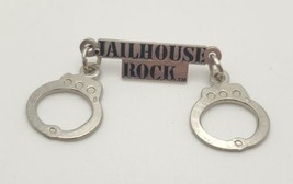 Jailhouse Rock Elvis Presley Handcuff Novelty Lapel Hat Pin - £15.41 GBP