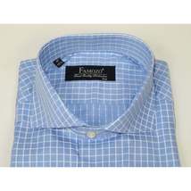 Men's Shirt FAMOZO Turkey 100% Cotton Cut-away Collar French Cuffs FA5 Blue image 6