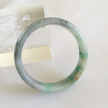 GIA Certified Natural Jadeite Jade 100% Grade Genuine Bangle Bracelet 58mm - £2,141.87 GBP