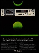 1981 Technics Cassette Tape Deck RS-M270X Vintage Print Ad Green Moon Wall Art - £8.24 GBP