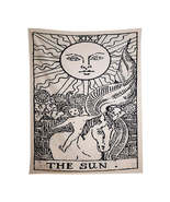 Anyhouz Tapestry Beige The Sun 230X180 cm Tarot Card Psychedelic Scene A... - $58.90