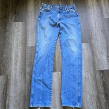 Vintage Wrangler Jeans Mens Size 36x36 13MWZ Denim Blue Pants USA Cotton... - $29.94