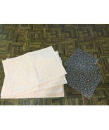 Vintage Lot 6 Peach 17&quot;x12&quot; Placemats + 7 Pink Brown Petit Floral Lunch ... - $48.86 CAD