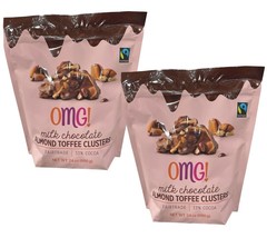 2 Packs Omg! Milk Chocolate Almond Toffe Clusters 24 Oz Omgs - £44.22 GBP