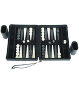 Open Box! 9&quot; Middleton Games Travel Backgammon Set - Black Velour - $54.70 CAD
