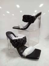 CAPE ROBBIN Zimmer Black Woven Open Toe High Heels Size 6.5 | 52 AW - £13.23 GBP