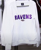 Officially Licensed NFL Women&#39;s Bling Sweatshirt - Baltimore Ravens - Small - £19.46 GBP