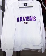 Officially Licensed NFL Women&#39;s Bling Sweatshirt - Baltimore Ravens - Small - £19.55 GBP