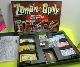 Zombie Opoly Board Game Zombieopoly Dead Horror Theme Complete In Box - £14.89 GBP