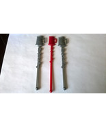 3 The Pewter Mug Swizzle Sticks Drink Stirrers Cleveland Ohio? Red &amp; Siv... - £5.09 GBP