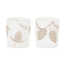 Pine Cone Votive Holder (Set of 6) 3.5&quot;H Glass - £51.31 GBP