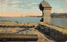 CUBA-HAVANA-HABANA~ENTRADA Entrance To Harbour From La Fuerza FORT~1924 Postcard - £4.69 GBP