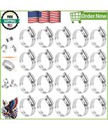 20-Pack Adjustable Stainless Steel Hose Clamps 7/8&#39;&#39; - 1-1/2&#39;&#39; - Premium... - €21,14 EUR