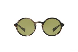 DOLCE &amp; GABBANA DG 4342  569/2 Brown Horn/Green Round Unisex Sunglasses ... - $155.00