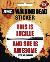 The Walking Dead Negan This is Lucille and she Is Awesome Peel Off Stick... - £3.18 GBP