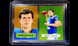 2012 Topps Chrome 1957 Throwback 2 Andrew Luck RC Rookie Card Indianapolis Colts - £2.66 GBP