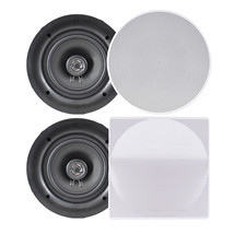 NEW Pyle PDIC66 Two 6.5" In-Wall/In-Ceiling Speakers,200W,2-Way,Flush Mount - $64.25