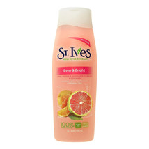 New St. Ives Even &amp; Bright Pink Lemon &amp; Mandarin Exfoliating Body Wash 13.5 Oz. - £11.79 GBP