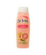 New St. Ives Even &amp; Bright Pink Lemon &amp; Mandarin Exfoliating Body Wash 1... - £11.72 GBP