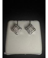 925 Sterling Silver Stud Moissanite Earrings - $35.00
