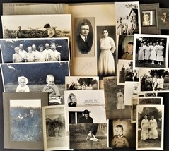 Lot 1912 Antique Photographs Conshocten Oh Milo Esther Ely Family Friends - £92.46 GBP