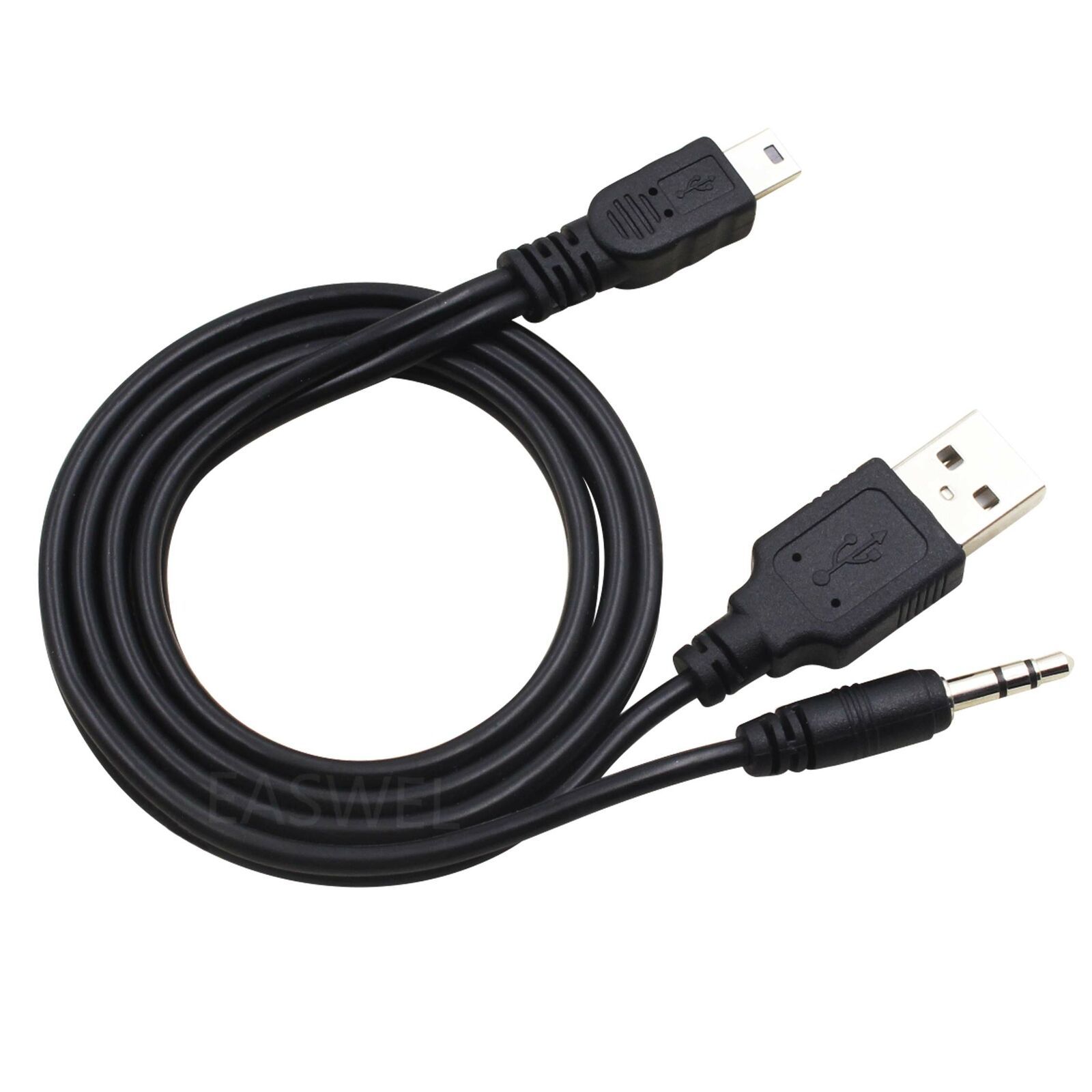 Primary image for 3.5mm USB to Mini USB Aux Cable Power Charger For iHome iBT60 Portable Speaker
