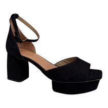 Bernardo Raleigh Black Kid Suede Women's Platform Sandal Size 8M $238 - $85.49