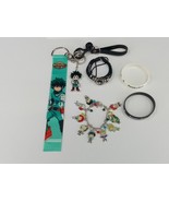 My Hero Academia Anime lot Lanyard Charm Bracelets Attack on Titan wrist... - £19.73 GBP