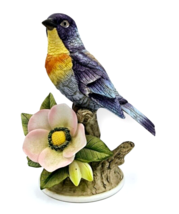 Andrea by Sadek Porcelain Parula Warbler VINTAGE Hand Painted Figurine Mint - £19.78 GBP