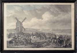 Battle of Grossbeeren Large Swedish Lithograph 19th century Napoleon II Wars - £335.72 GBP