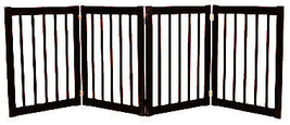 Dynamic Accents 42423 - 32 Inch 4 Panel Free Standing EZ Gate - Black - £199.23 GBP