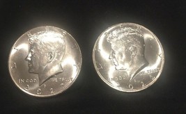 2022 P &amp; D Kennedy Half Dollars 2 From  Mint Roll- Brilliant Uncirculate... - £14.74 GBP