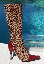 Donald Pliner Couture Peace Gator Leather Boot Shoe New Sz 6 Hair Calf NIB $795 - £283.50 GBP