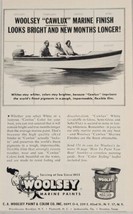 1954 Print Ad Woolsey Cawlux Marine Finish Paints Barbour Boat New York,NY - £10.77 GBP