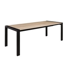 Extension Rectangle Dining Table For 6 To 8, Two Expandable Mdf Butterfly Leaves - $311.99