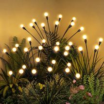 Solar Garden Lights, LED Swaying Solar Lights Outdoor Waterproof, Warm W... - $16.22