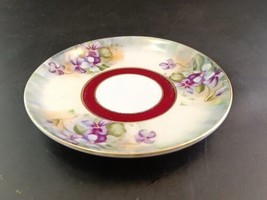 Replacement Saucer  For Footed Lefton Demitasse Cup, Hand-Painted Purple... - £4.74 GBP
