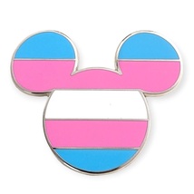 Mickey Icon Disney Pin: Trans Pride Flag  - £15.65 GBP