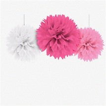 Fluffy Clouds Baby Shower Garland - Girl, 16&quot;, Multicolor Delight - £33.59 GBP