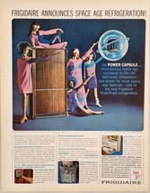 1966 Print Ad Frigidaire Announces Space Age Refrigeration Refrigerator  - $17.08